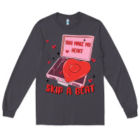 Smoke heart record player Long Sleeve Tee - MaliasSmallBusiness