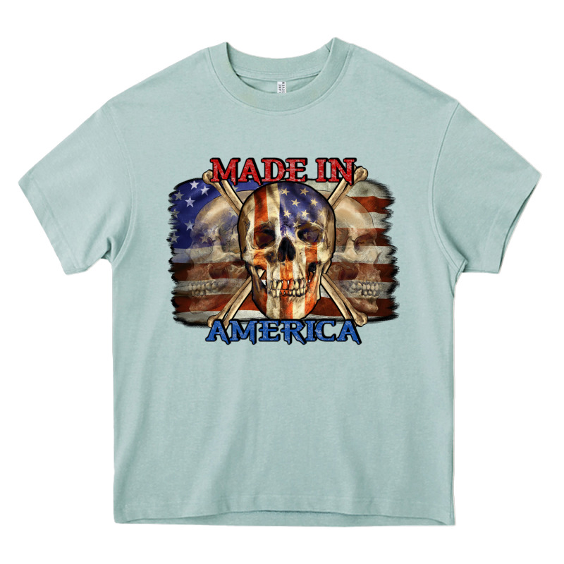 Made In America 4th Of July Heavy Core Tee by CowGirlArtShop | Teevron