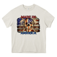 Cream Made in America 4th of july Heavy Core Tee - CowGirlArtShop