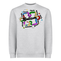 Heather Grey autism teacher pencil Heavyweight Sweatshirt - MaliasSmallBusiness