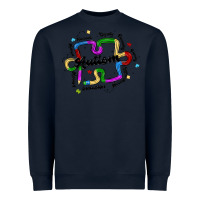 Navy autism teacher pencil Heavyweight Sweatshirt - MaliasSmallBusiness