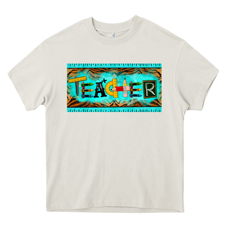 Teacher License Plate Heavy Core Tee by BarkalooDesign | Teevron