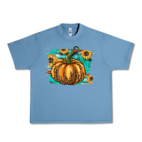 Pebble Blue pumpkin western Urban Heavy Tee - BarkalooDesign