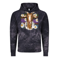 Cloud Black easter goat daisys leopard wooden Vintage Hoodie - Artiststas