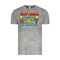 Cloud Rock Softball Makes Me Happy You, Not So Much Vintage Tee - LillyAllenDesigns