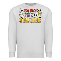 Dove Grey You Can't Scare Me I'm a Teacher Premium Sweatshirt - texasbilliewilder
