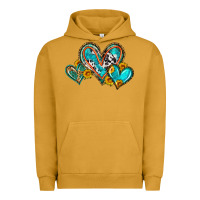 Pigment Peanut Butter western leopard turquoise cowhide hearts olivia Urban Hoodie - OliviaCreatesArt