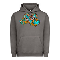 Pigment Tornado western leopard turquoise cowhide hearts olivia Urban Hoodie - OliviaCreatesArt