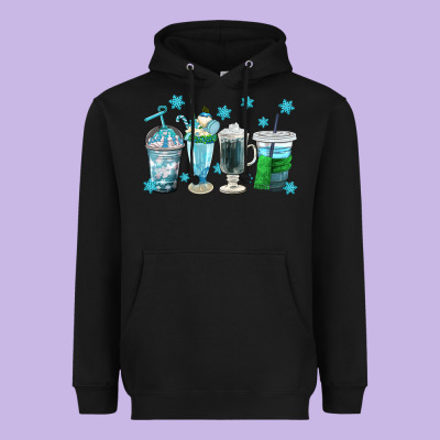 Winter Coffee Cup Heavyweight Hoodie Designed By Texasbilliewilder