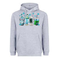 Heather Grey winter coffee cup Heavyweight Hoodie - texasbilliewilder