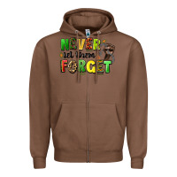 Chestnut never let them forget juneteenth Zipper Hoodie - LillyAllenDesigns