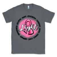 Charcoal Heather fight breast cancer Classic Tee - MaliasSmallBusiness