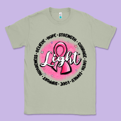 Fight Breast Cancer Classic Tee Designed By Maliassmallbusiness