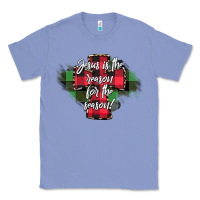 Colony Blue Jesus is the Reason For The Season Classic Tee - CowhideDigitalArt