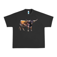 Pigment Black Texas Longhorn Bull Urban Heavy Tee - LillyAllenDesigns