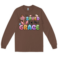 Chestnut saved by his grace Long Sleeve Tee - MaliasSmallBusiness