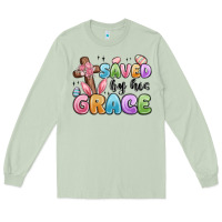 Matcha saved by his grace Long Sleeve Tee - MaliasSmallBusiness