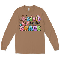 Toasted Coconut saved by his grace Long Sleeve Tee - MaliasSmallBusiness
