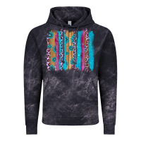 Cloud Black gemstone and pink leopard brushstrok Vintage Hoodie - AdoDesignShop