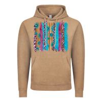 Vintage Coffee gemstone and pink leopard brushstrok Vintage Hoodie - AdoDesignShop