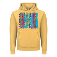 Vintage Mustard gemstone and pink leopard brushstrok Vintage Hoodie - AdoDesignShop
