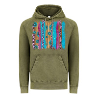 Gemstone And Pink Leopard Brushstrok Vintage Hoodie | Teevron