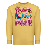 Antique Gold Queens wear pink Breast Cancer Premium Sweatshirt - NancyCooperArtShop