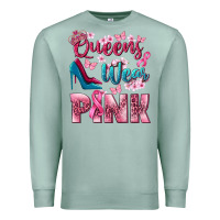 Seafoam Queens wear pink Breast Cancer Premium Sweatshirt - NancyCooperArtShop