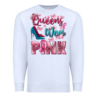 White Queens wear pink Breast Cancer Premium Sweatshirt - NancyCooperArtShop