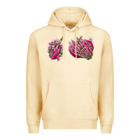 Pina Colada Breast Cancer skeleton hands Premium Hoodie - NancyCooperArtShop
