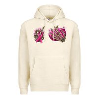 Tofu Breast Cancer skeleton hands Premium Hoodie - NancyCooperArtShop