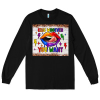 Black kiss whoever you want tumbler Long Sleeve Tee - JahusDesignShop