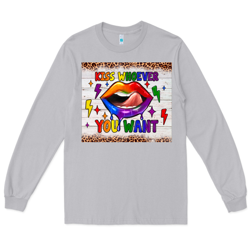 Kiss Whoever You Want Tumbler Long Sleeve Tee by JahusDesignShop | Teevron
