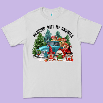 Hanging With My Gnomies Premium Tee Designed By Fadigitalartstudio