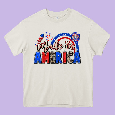 Made In America 4th Of July Heavy Core Tee Designed By Cowgirlartshop