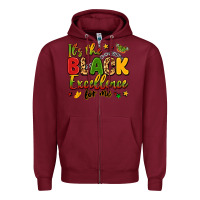 Burgundy it's the black excellence for me Zipper Hoodie - LillyAllenDesigns