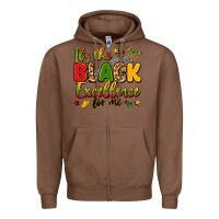 Chestnut it's the black excellence for me Zipper Hoodie - LillyAllenDesigns