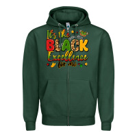 Sports Green it's the black excellence for me Zipper Hoodie - LillyAllenDesigns
