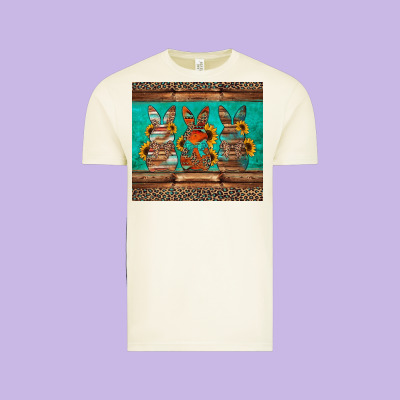 Western Easter Bunnies Vintage Tee Designed By Jasminsmagicworld
