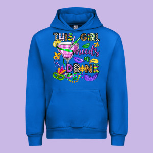 This Girl Needs A Drink Urban Hoodie Designed By Oliviacreatesart