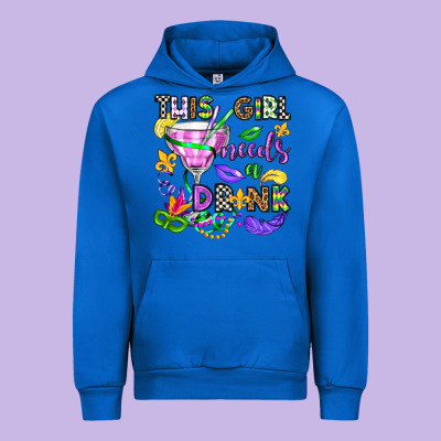 This Girl Needs A Drink Urban Hoodie Designed By Oliviacreatesart