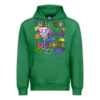 Emerald this girl needs a drink Urban Hoodie - OliviaCreatesArt