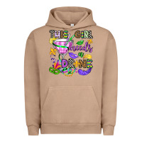 Pigment Burro this girl needs a drink Urban Hoodie - OliviaCreatesArt
