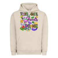 Pigment French Oak this girl needs a drink Urban Hoodie - OliviaCreatesArt