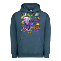 Pigment Midnight Navy this girl needs a drink Urban Hoodie - OliviaCreatesArt