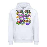 White this girl needs a drink Urban Hoodie - OliviaCreatesArt