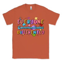 Copper everyone communicates differently Classic Tee - MaliasSmallBusiness