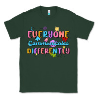 Sports Green everyone communicates differently Classic Tee - MaliasSmallBusiness
