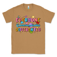 Toasted Coconut everyone communicates differently Classic Tee - MaliasSmallBusiness
