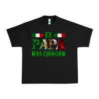 Black El Papa Mas Chingon Mexican Urban Heavy Tee - LillyAllenDesigns